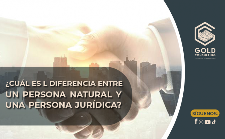  ¿Cuál es la diferencia entre una persona natural y una persona jurídica?